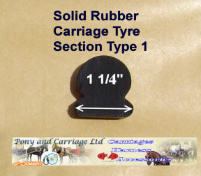 Horse Carriage Rubber Tyre Type 1