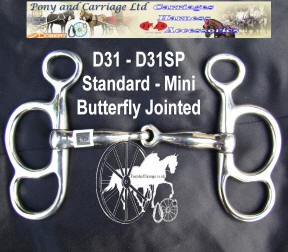 Butterfly Jointed Mouth Carriage Driving Bits Small And large Sizes