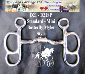 Butterfly Carriage Driving Bit Myler Style Standard  D21 D21SP 