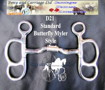 Myler Style Butterfly Carriage Driving Bit Standard