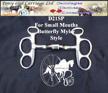 Myler Style Carriage Driving Bit For Small horses D21SP