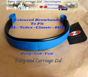 Zilco Harness Royal Blue Colour Substitute BrowBands
