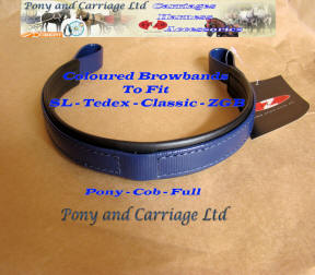 Zilco Harness Blue Colour Substitute BrowBands
