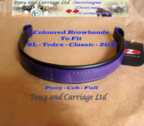 Zilco Harness Purple Colour Substitute BrowBands