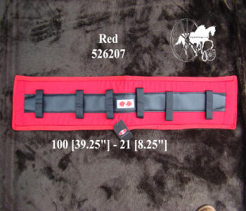 Zilco Red Memory Foam Horse Harness Saddle Pads
