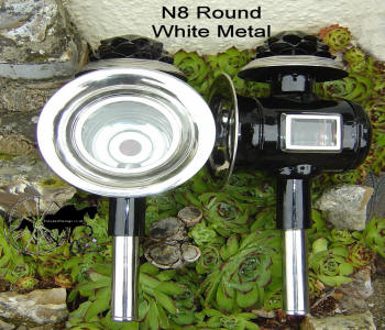 Horse and Carriage  Lamp Style N8 White Metal