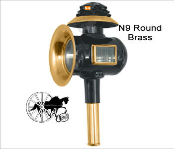 Horse and Carriage  Lamp Style N9 Brass