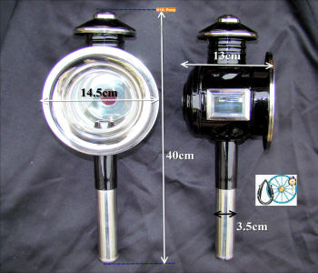 Horse and Carriage  Lamp Style N10 White Metal