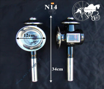 Horse and Carriage  Lamp Style N14 White Metal