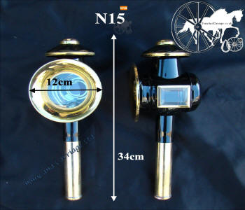 Horse and Carriage  Lamp Style N15 White Metal