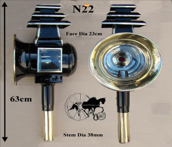 Horse and Carriage  Lamp Style N22 Brass