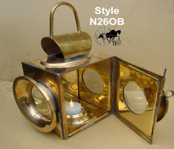 reproduction Oil coach Lamps Brass