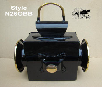 hand made reproduction Oil lanterns Brass and black