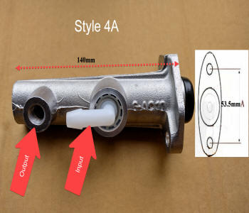 Horse Carriage Master Cylinder Style 4A