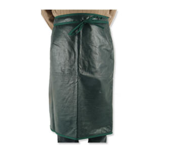 leather apron black soft