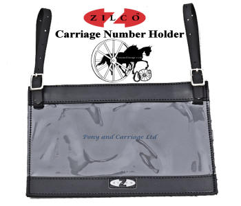 Zilco Horse Carriage Vehicle Number Holder White Metal Fittings