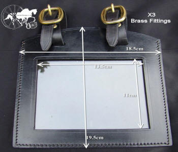 Leather Horse Carriage Number Holder Brassl Fittings