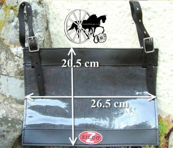 Zilco Horse Carriage Competition Number Holder White Metal Fittings