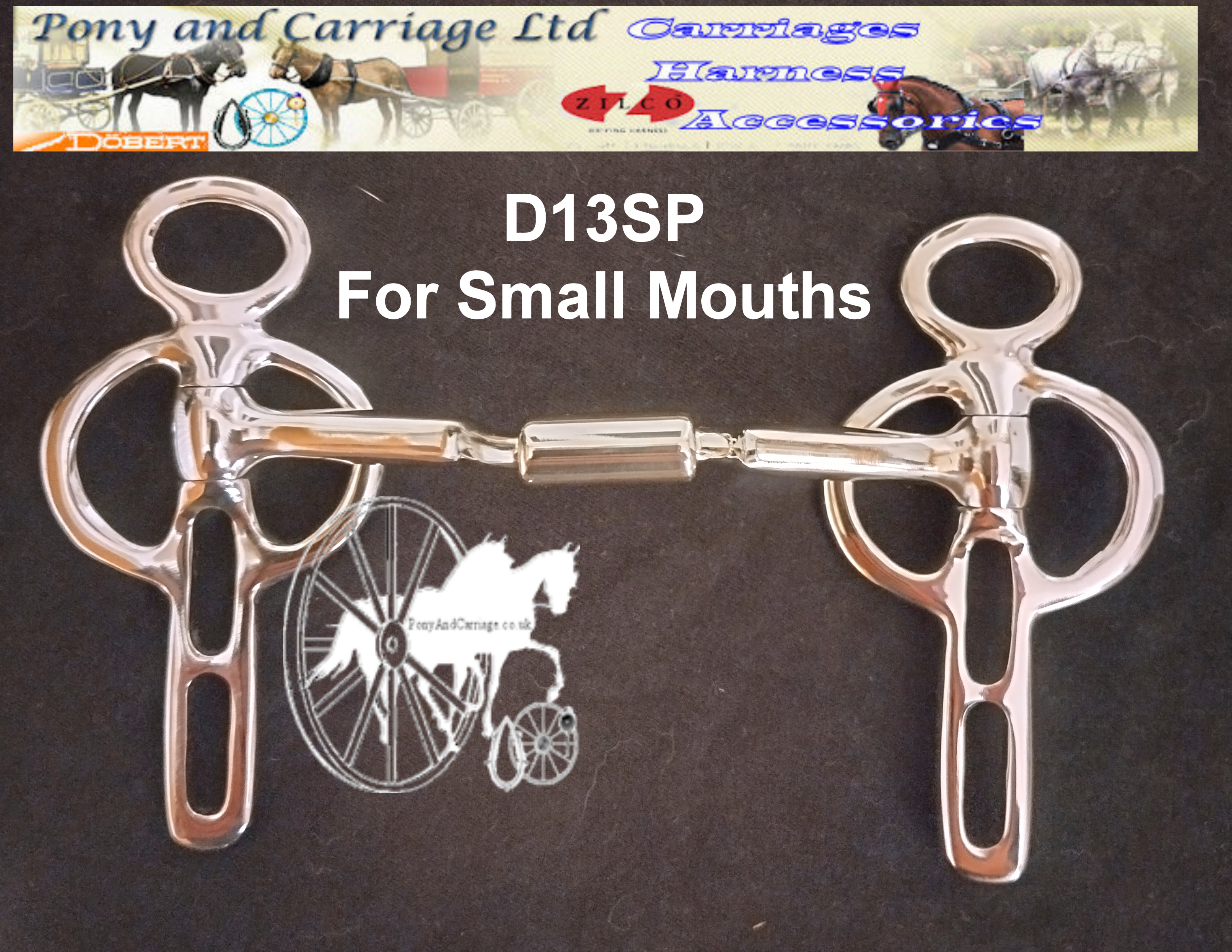 Carriage Driving Myler Style Bit 