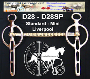 Mini and Standard Liverpool Carriage Driving Bit D28 D28SP