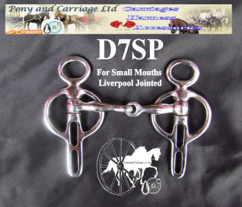 Carriage Driving Horse Bit Liverpool Port Style D10 Mini Large 