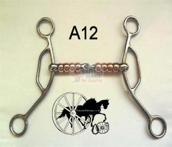 Copper Cherry Roller American Gag Horse Bit British Made