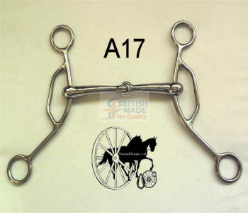 Jointed American Gag Horse Bit British Made