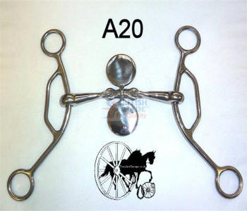 Solid Spinner American Gag Horse Bit British Made