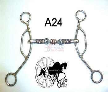 Iron  Copper Roller American Gag Horse Bit British Made