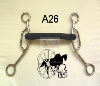 Rubber Mullen American Gag Horse Bit British Made