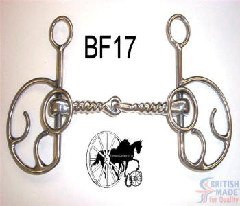 Jointed Fast Twist Mouth Butterfly Flip Horse Bit British Made