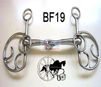 Jointed Mouth Ring in centre Butterfly Flip Horse Bit British Made