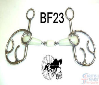 Butterfly Flip White Jtd Mouth Horse Bit British Made