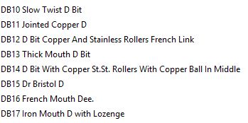 Twist Wire American Gag Horse Bit British Made