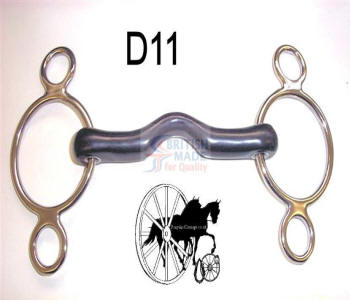 Vulcanite Port Dutch 3  Bit Horse British Made