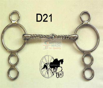 Corkscrew Twist 4 Ring Dutch Horse Bit British Made