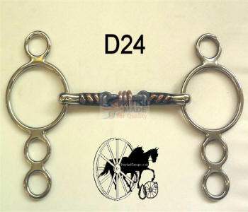 T.T. Iron & Copper 4 Ring Dutch Horse Bit British Made