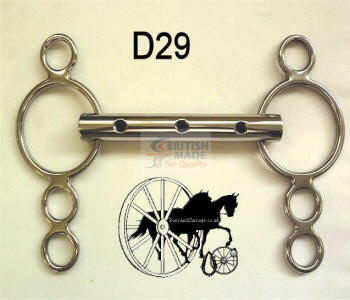 Straight Windsucker 4 Ring Dutch Horse Bit British Made