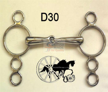 Thick Mouth 4 Ring Dutch Horse Bit British Made