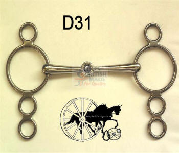 Tom Mouth 4 Ring Dutch Horse Bit British Made