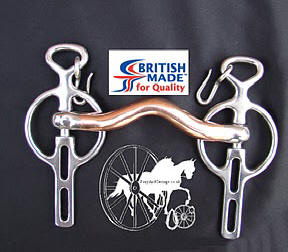 British Made Hartwell Liverpool Copper Soft Port Mullen Mouth Two Slot Driving Bit L18