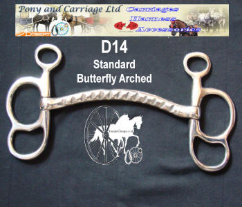Carriage Driving Butterfly Myler Style Horse Bit Mini Large Style D21 