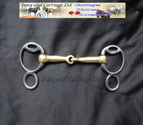 Carriage Driving Horse Bit Wilson Snaffle Jointed Lozenge Straight 4 Styles 