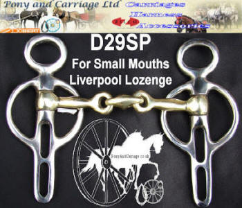 Miniature Liverpool Lozenge Mouth Carriage Driving Bit D29SP