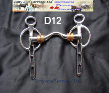 Liverpool Three Slot Carriage Driving Bit Soft Port - 2 Copper Rollers  D12