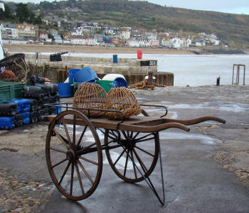 Hand Cart Costermonger Barrow Oak Reproduction 2