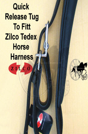 Horse Harness Quick Release Shaft loops Tugs Assembly 