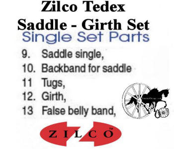 Zilco Tedex Harness Complete Saddle and Girth Set