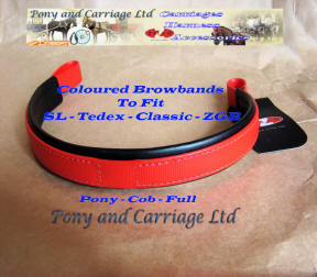 Zilco Harness Red Colour Substitute BrowBands