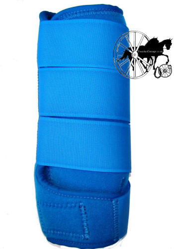 Miniature To Horse Size Ideal For Carriage Driving Horse Tendon Boots R Blue 